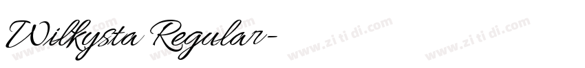 Wilkysta Regular字体转换